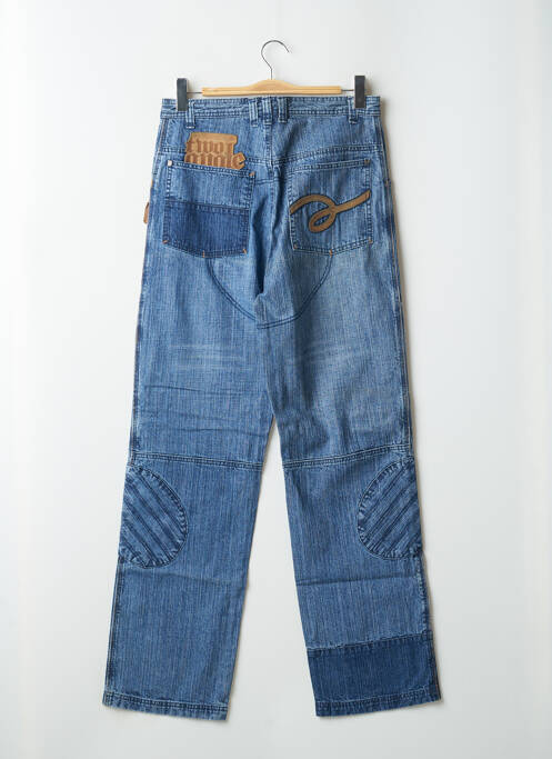 Jeans coupe droite bleu TWO ANGLE pour homme