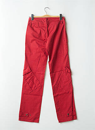 Pantalon cargo coupe droite taille basse rouge BE YOU K femme