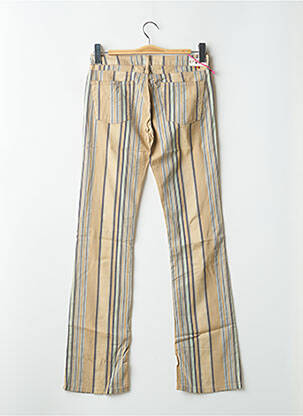 Pantalon droit stretch taille basse beige CIMARRON femme