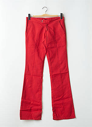 Pantalon flare taille normale taille normale rouge CIMARRON femme