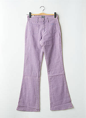 Jean coupe flare stretch taille haute violet CIMARRON femme