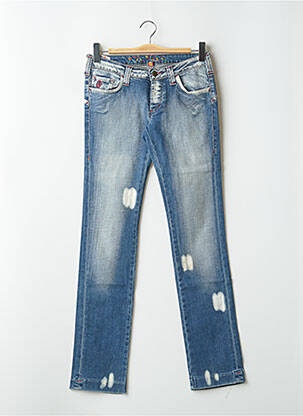 Jeans coupe droite taille basse taille basse bleu CIMARRON femme