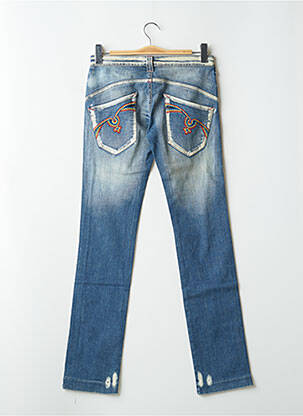 Jeans coupe droite stretch taille basse bleu CIMARRON femme