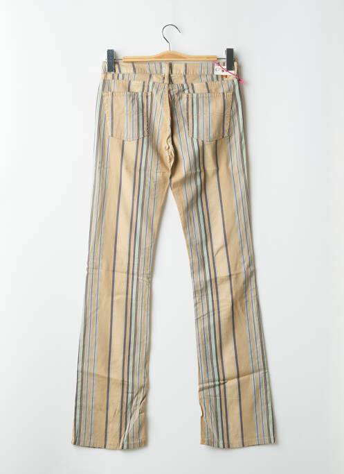 Pantalon droit stretch taille basse beige CIMARRON femme