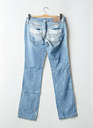 Jeans coupe slim effet usé délavé taille basse bleu SCHOOL RAG femme