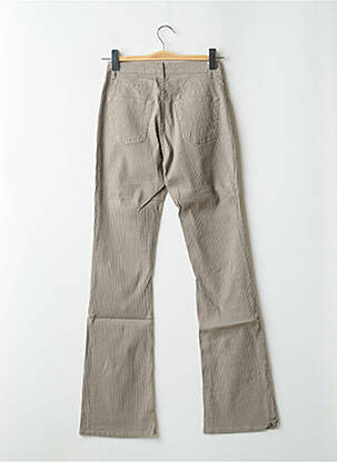Pantalon flare stretch taille basse gris SCHOOL RAG femme