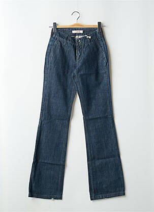 Jeans coupe droite taille haute taille haute bleu SCHOOL RAG femme