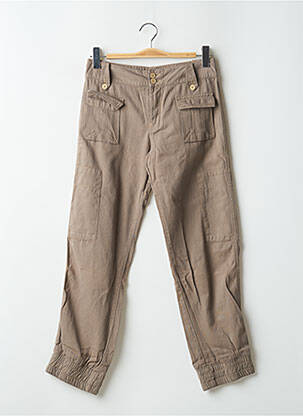 Pantalon cargo poches taille basse vert SCHOOL RAG femme