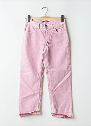 Pantalon 7/8 stretch taille basse rose SCHOOL RAG femme