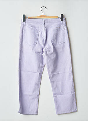 Pantacourt stretch taille basse violet SCHOOL RAG femme
