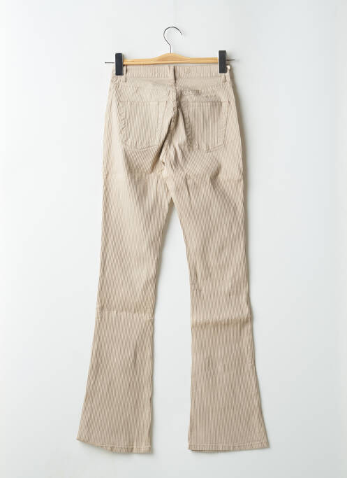 Pantalon flare beige SCHOOL RAG pour femme