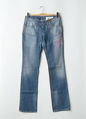 Jeans coupe droite taille normale taille normale bleu TEDDY SMITH femme