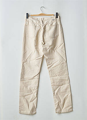 Pantalon droit taille haute taille haute beige TEDDY SMITH femme