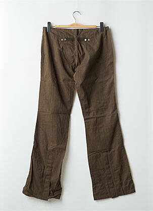Pantalon flare taille à pinces vert TEDDY SMITH femme