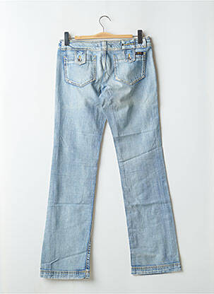 Jeans coupe droite stretch taille basse bleu TEDDY SMITH femme