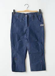 Pantacourt coupe droite taille normale bleu DDP femme