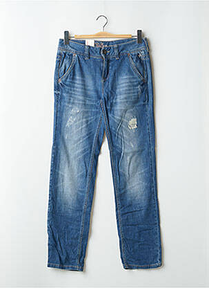 Jeans coupe droite effet usé délavé taille basse bleu DE.CORP BY ESPRIT femme