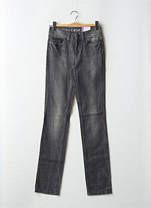 Jeans coupe slim tissage brut taille normale gris ESPRIT femme