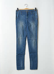 Jeans coupe slim tissage brut taille normale bleu ESPRIT femme