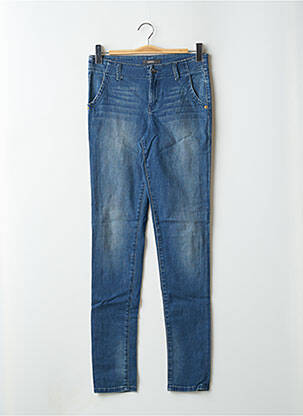 Jeans coupe slim tissage brut taille normale bleu ESPRIT femme