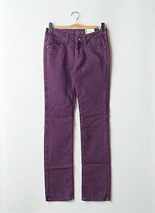 Jeans coupe slim tissage brut taille normale violet ESPRIT femme