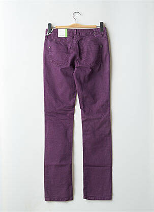 Jeans coupe slim tissage brut taille normale violet ESPRIT femme