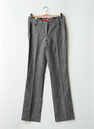 Pantalon chino fermeture zippée sous rabat boutonné taille normale gris FIRETRAP femme