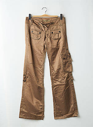 Pantalon cargo coupe droite taille normale marron FREEMAN T.PORTER femme