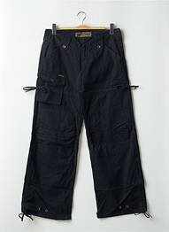 Pantalon cargo coupe droite taille normale noir FREEMAN T.PORTER femme