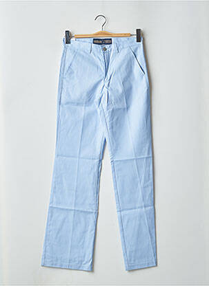 Pantalon chino tissage popeline taille normale bleu FREEMAN T.PORTER femme