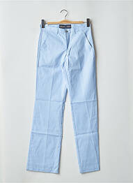 Pantalon chino tissage popeline taille normale bleu FREEMAN T.PORTER femme