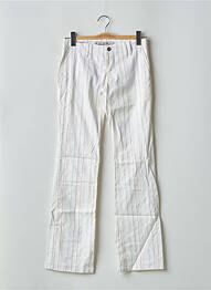 Pantalon chino tissage popeline taille normale blanc FREEMAN T.PORTER femme
