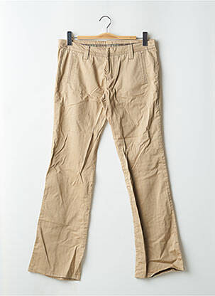 Pantalon chino tissage popeline taille normale beige FREEMAN T.PORTER femme