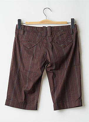 Bermuda tissage popeline taille normale marron FREEMAN T.PORTER femme