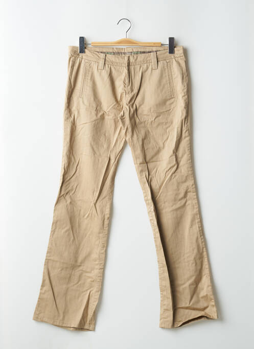 Pantalon chino tissage popeline taille normale beige FREEMAN T.PORTER femme