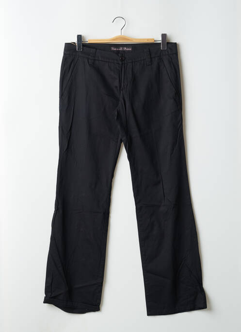 Pantalon chino noir FREEMAN T.PORTER pour femme