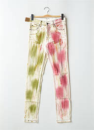 Jeans coupe slim stretch taille normale beige CHEAP MONDAY femme