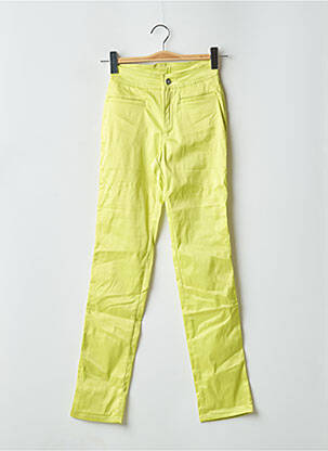 Pantalon slim taille haute taille haute vert CIMARRON femme