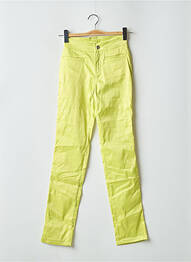 Pantalon slim poches taille haute vert CIMARRON femme