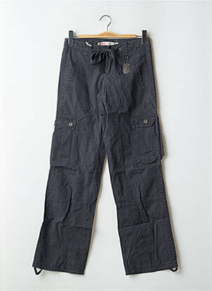 Pantalon cargo coupe droite taille basse gris ONLY femme