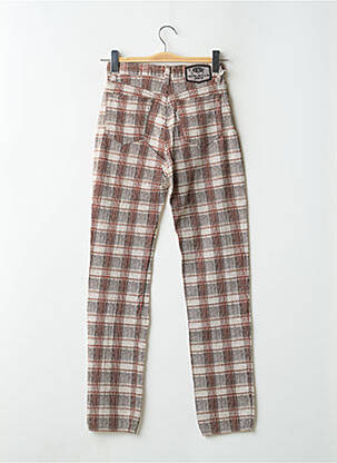 Pantalon slim stretch taille haute marron BONAVENTURE femme