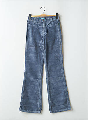 Pantalon flare stretch taille haute bleu TEDDY SMITH femme