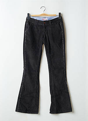 Pantalon flare stretch taille basse noir TRIPLE 5 SOUL femme