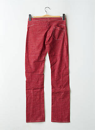 Jeans coupe droite taille normale taille normale rouge TEDDY SMITH femme