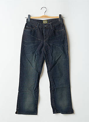 Pantacourt coupe droite taille normale bleu RWD femme