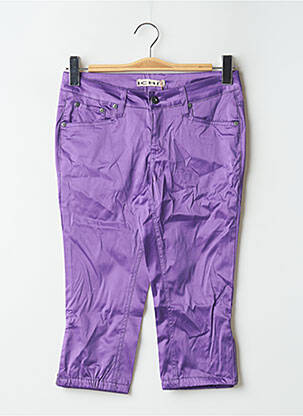 Pantacourt taille basse taille basse violet ICHI femme