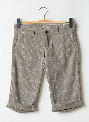 Bermuda coupe droite taille basse gris MOGUL femme