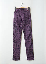 Pantalon slim violet CIMARRON pour femme seconde vue