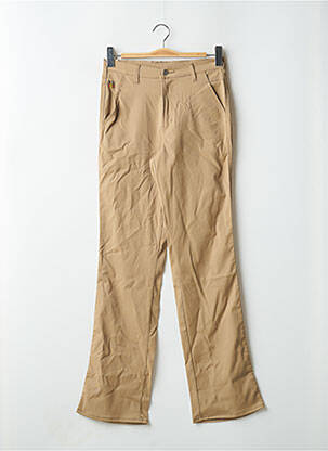 Pantalon droit stretch taille haute beige CIMARRON femme