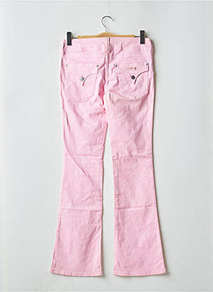 Pantalon droit stretch taille normale rose CIMARRON femme